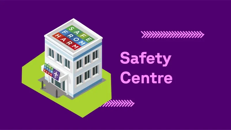 JOTA-JOTI Safety Centre campsite banner