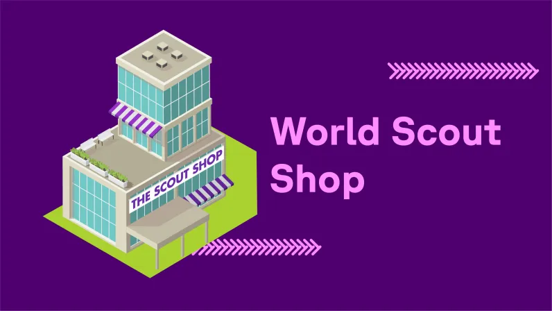 JOTA-JOTI World Scout Shop campsite banner