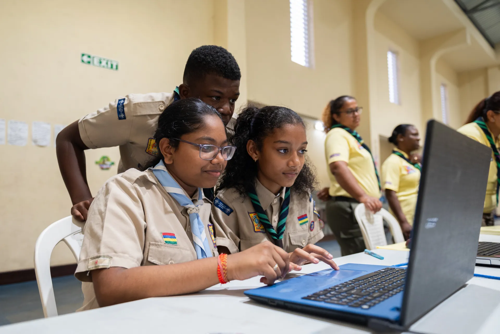 Scouts connecting through the internet