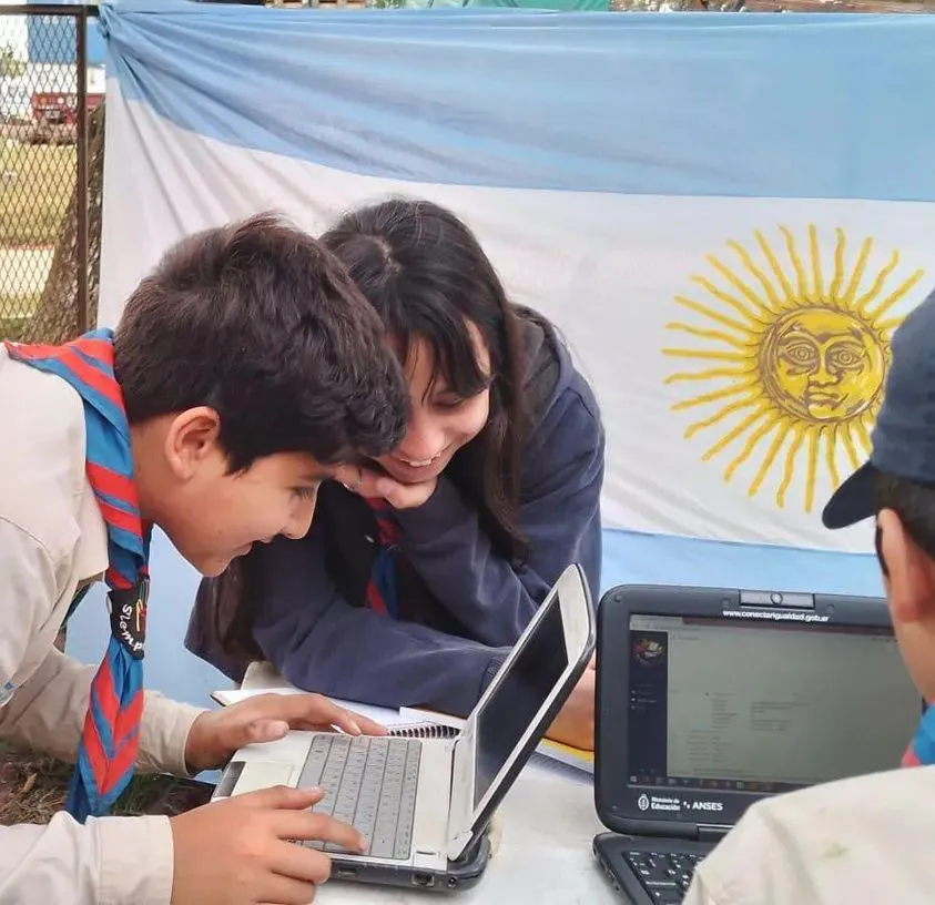 Scout connecting through computer